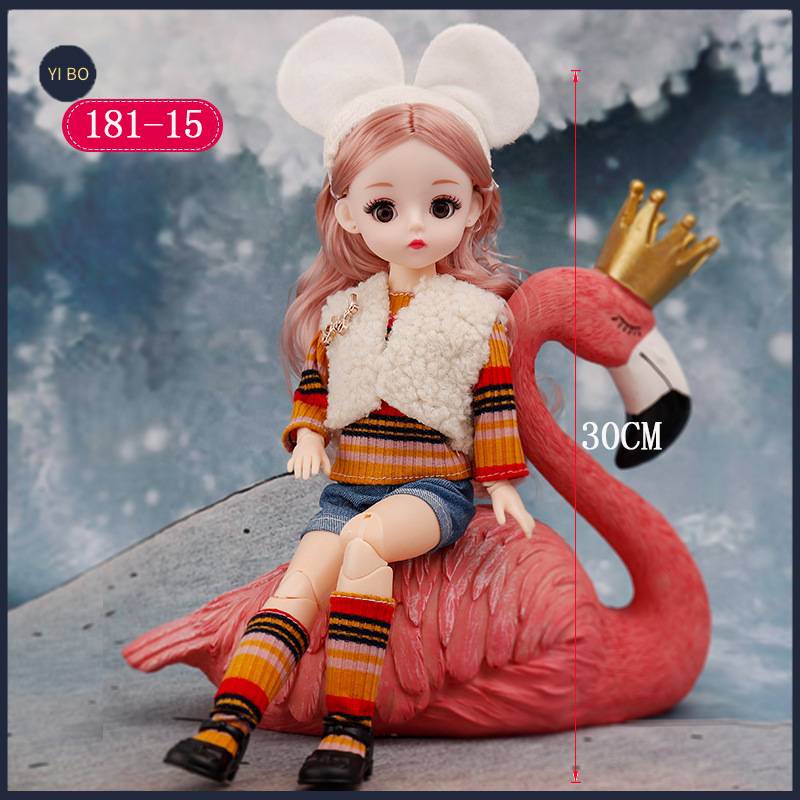 Búp bê công chúa mới 30cm 23 khớp đồ chơi cô gái búp bê Barbie bộ đồ chơi công chúa