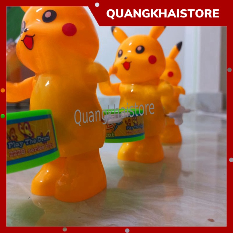 Đồ chơi cho bé gõ trống vặn cót vui nhộn dàn đồng diễn gõ trống