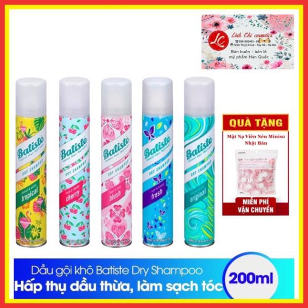 Dầu Gội Khô Batiste Dry Shampoo 50-200ml