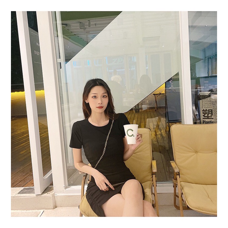 Đầm body nhún hai bên hông, Váy body nhún hai bên hông siêu đẹp (MẪU MỚI) - RBD034
