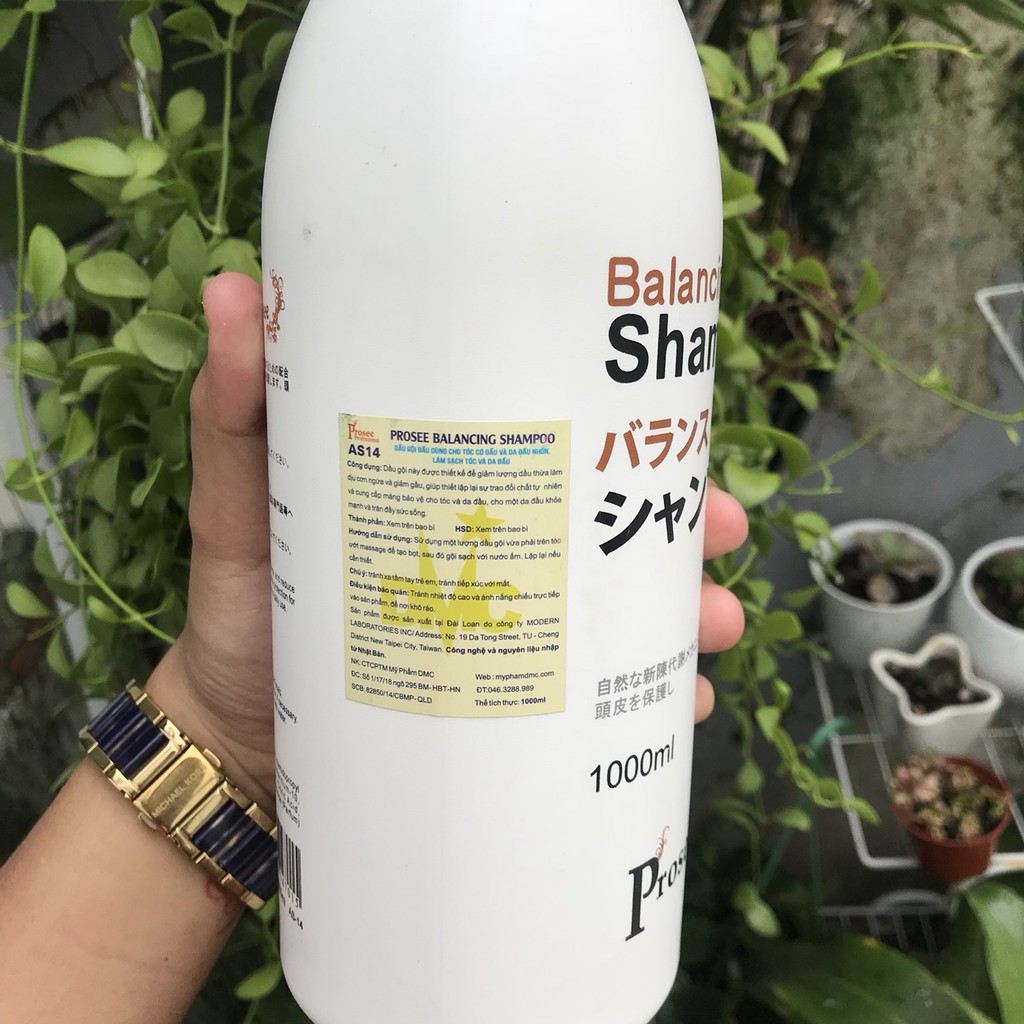 🌾Best Seller🎋 Dầu gội dành cho tóc gàu chống dầu, chống rụng tóc Prosee Balancing Shampoo AS14 1000ml