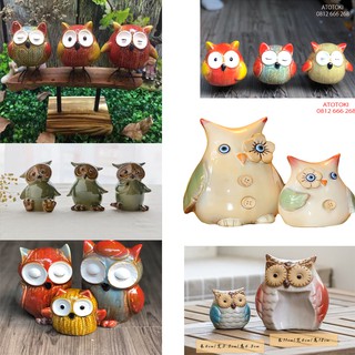 Decor Tượng Cú Mèo Để Bàn, Tượng Trang Trí.