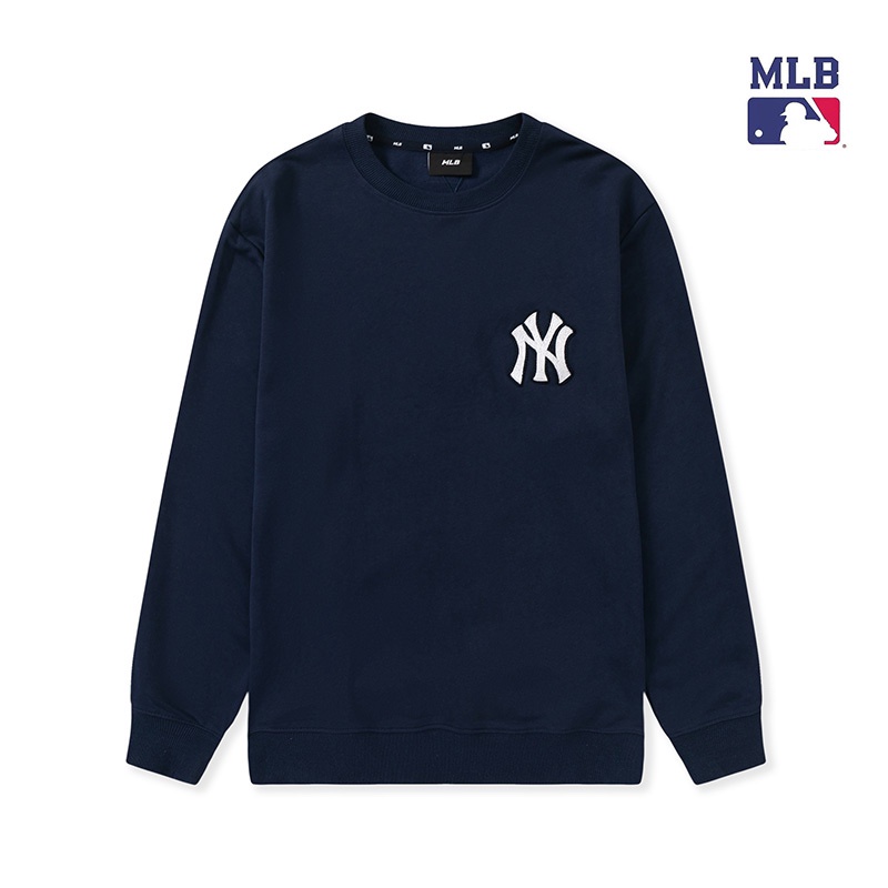 ❤❀  ❤ Mlb Áo Sweater Tay Dài Cổ Tròn Thêu Họa Tiết Thời Trang Cho Nam Nữ