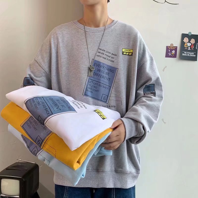 Áo sweater thời trang hong kong cho nam size m-3xl