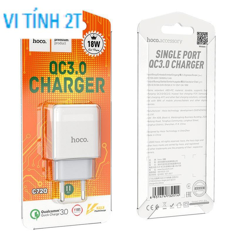 Củ Sạc Nhanh Hoco C72Q sạc nhanh 18w