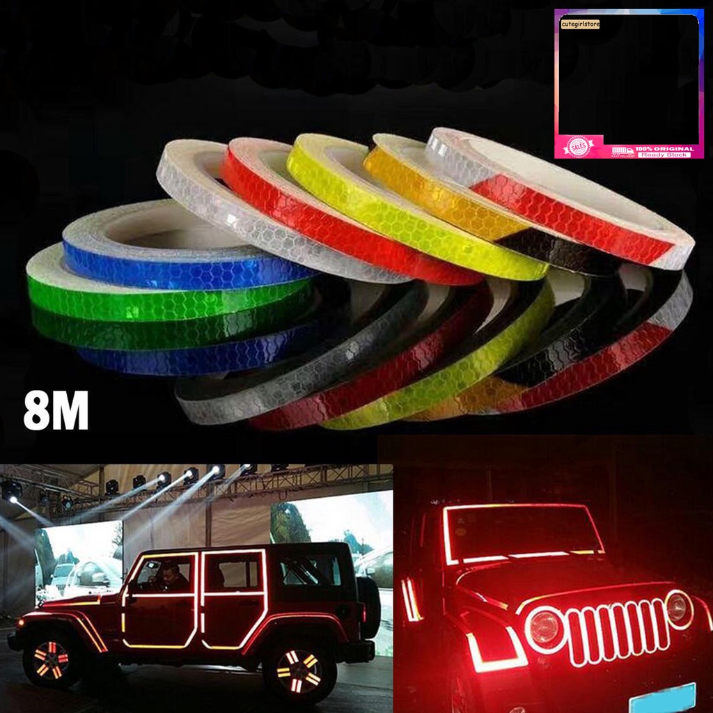 Cuộn Dây Dán Phản Quang Dài 8m Trang Trí Vành Bánh Xe Hơi / Xe Máy Diy
 | BigBuy360 - bigbuy360.vn