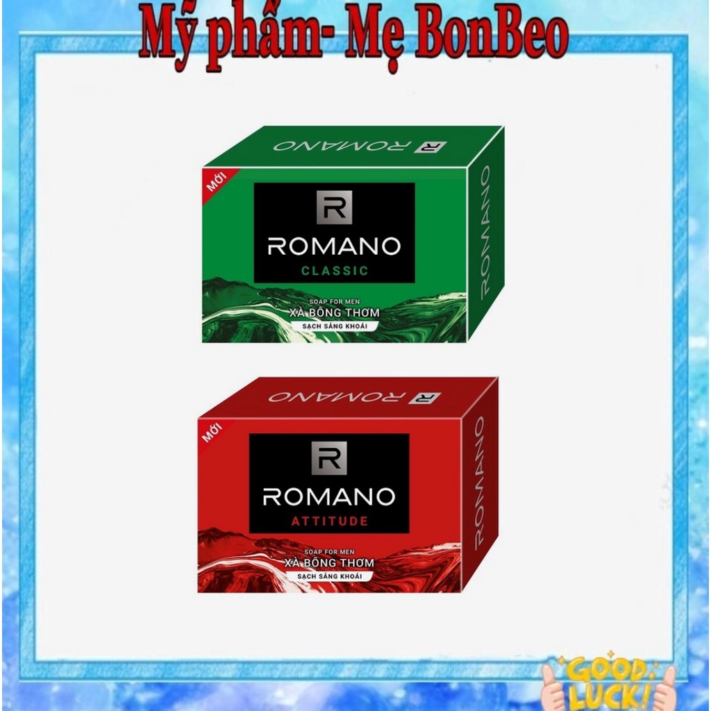 Xà bông cục Romano 90g Classic/Attitude