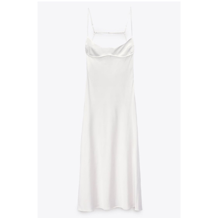 Zara Đầm Lụa satin Thời Trang Mùa Hè Quyến Rũ2662331