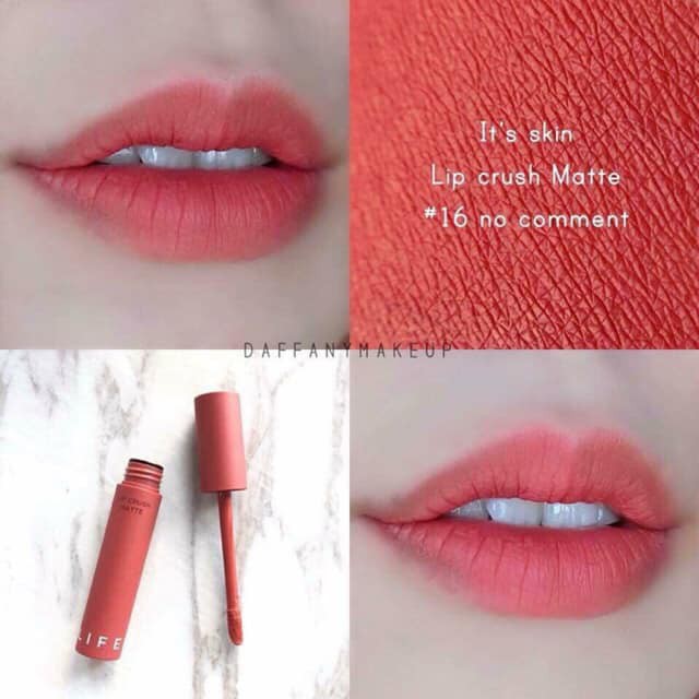 Son kem It’s Skin Life Color Lip Crush Matte màu 16