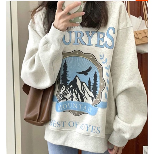 Set quần jean và áo sweater thời trang mùa đông xinh xắn cho nữ