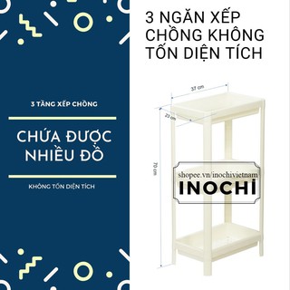 Kệ để đồ, kệ đa năng chia tầng Inochi Nhựa Dùng Để Đựng Gia Vị Nhà Bếp Đựng Đồ Thực Phẩm, Phòng ngủ KET4T