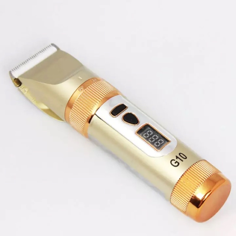 Tông đơ cắt tóc KATO G10, Máy hớt tóc G10. Dùng pin 18650 tháo rời, có led hiển thị dung lượng pin