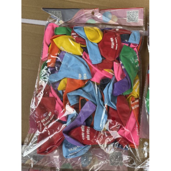 Set 100 bóng bay chào mừng năm học mới đủ màu sắc