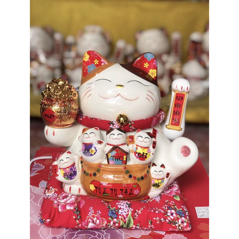 Mèo thần tài Như Ý Cát Tường - Thiên Kim Vạn Lượng có 3 cỡ | BigBuy360 - bigbuy360.vn