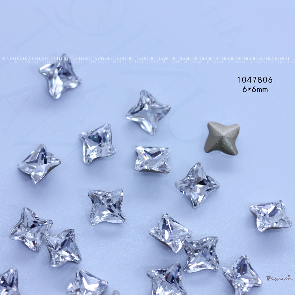 Bán Sỉ mei jia Zulan Phụ Kiện Trang Sức Móng Tay DIY Hình Hoa Trắng Ngôi Sao jian di Zulan Nổi Bật shan Zulan