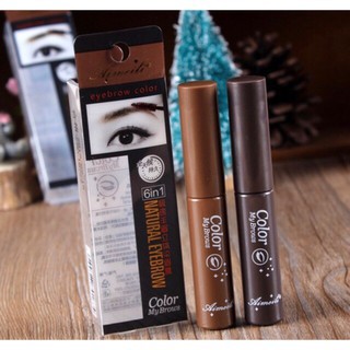 Mascara lông mày Aimeili 6in1 Natural Eyebrown Color My Browns hàng nội địa Trung