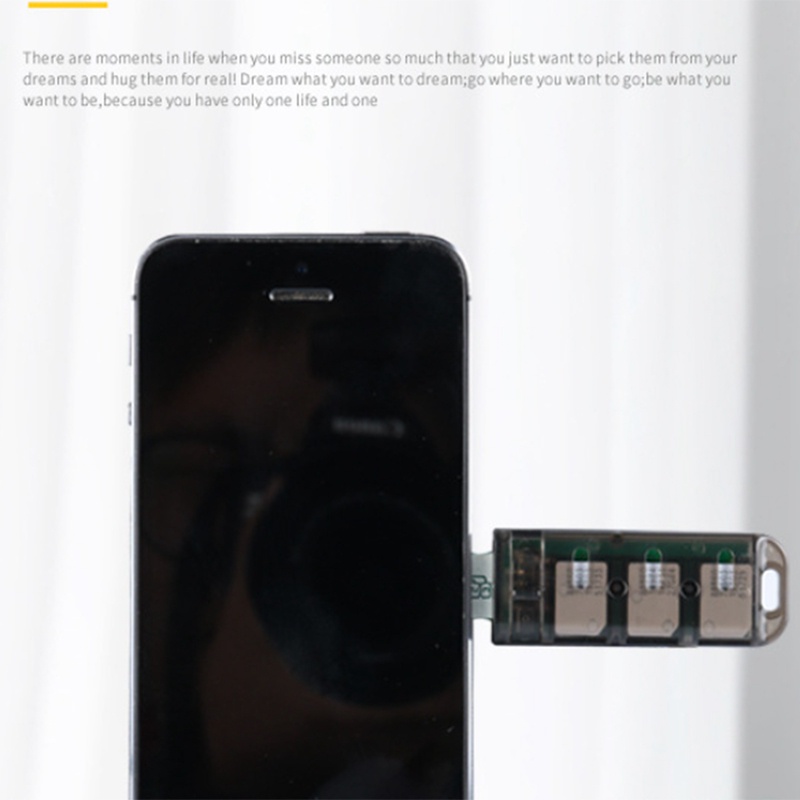 Đầu Đọc SIM Mini 6 Ngăn Kèm Công Tắc Điều Khiển Độc Đáo Cho Android