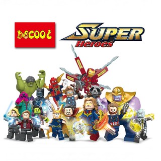 Combo 16 nhân vật lego siêu anh hùng Avenger Marvel - Decool - MR8014