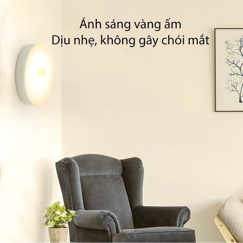 Đèn cảm ứng chuyển động LULINSO, Đèn Led dán tường cảm biến thông minh không dây dán tủ quần áo, cầu thang, phòng ngủ...