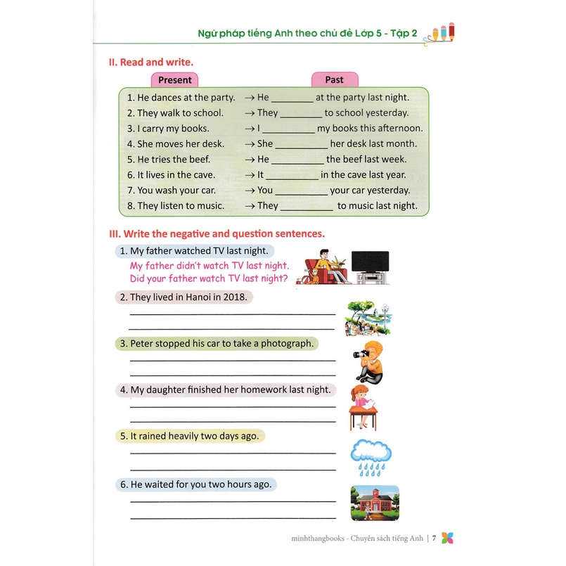 Sách Tham Khảo - Primary Grammar - Ngữ Pháp Tiếng Anh Theo Chủ Đề Lớp 5 - Tập 2 - MT