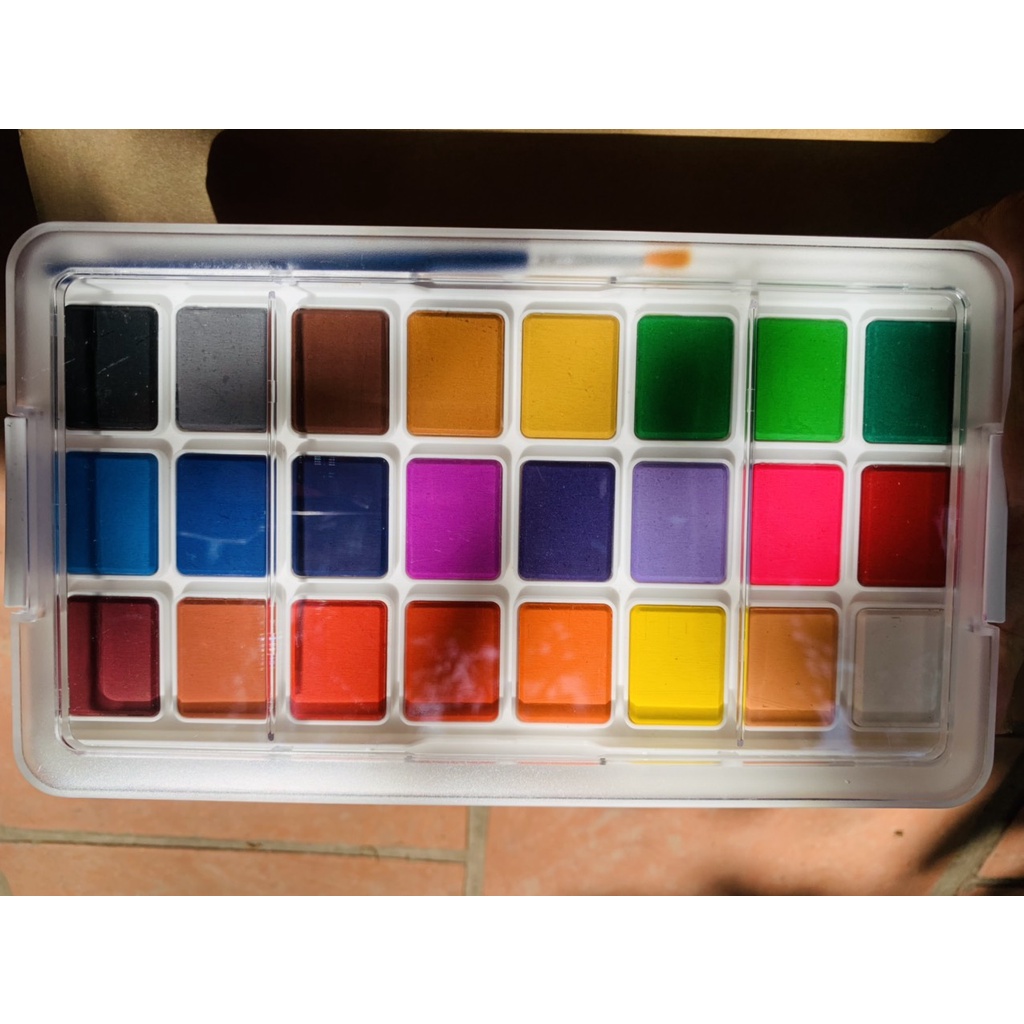 Màu Nước Dạng Nén Deli - 12 màu /18 màu/24 màu - 73868 / 73869 / 73870