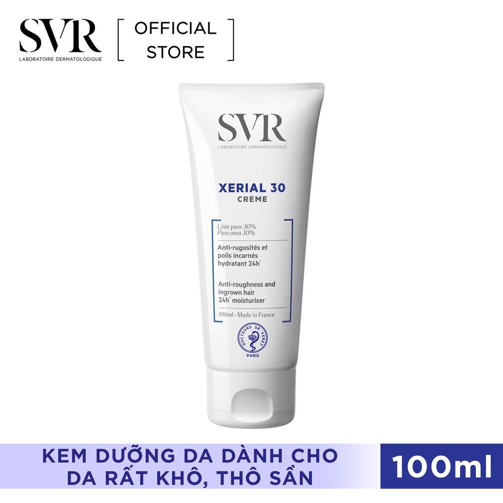 Kem dưỡng da, giữ ẩm dành cho da rất khô và da thô sần SVR XERIAL 30 Creme 100ml