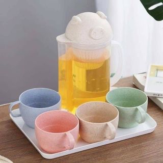 Bộ bình kèm 5 cốc lúa mạch