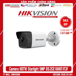 . . camera hdtvi starlight hikvision ds-2ce16h8t-it3f 2mp hàng chính hãng bảo hành 2 năm . .