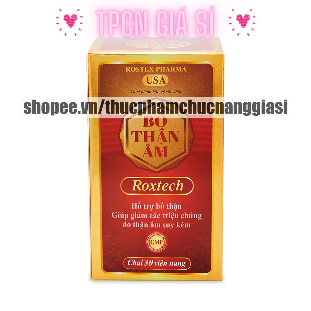 Viên uống Bổ thận Âm hỗ trợ giảm đau lưng, đầu gối, giảm mất ngủ - Chai 30 viên