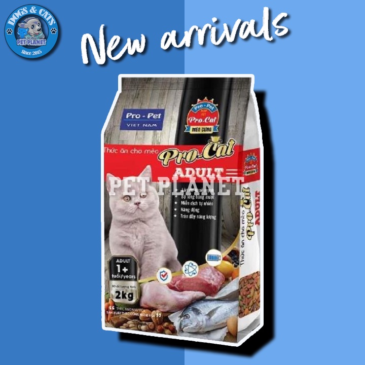 Hạt PRO CAT cho mèo lớn 2KG