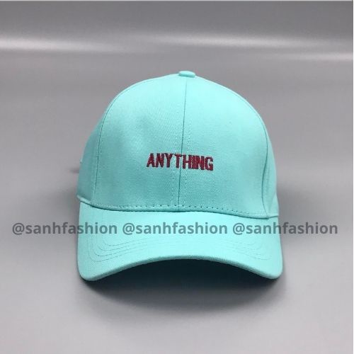 Mũ lưỡi trai thêu hình chữ Anything Nón kết chất kaki cao cấp form unisex nam nữ K32