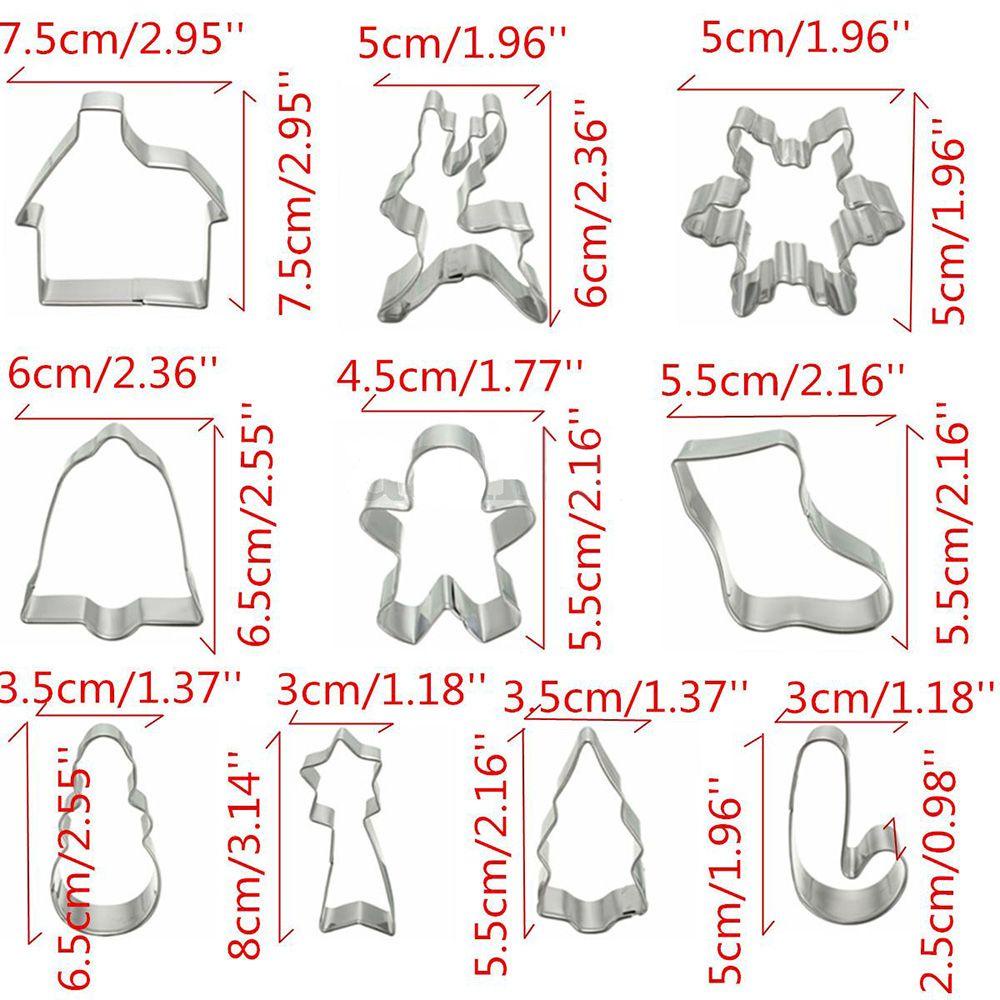 Set 10 Khuôn Cắt Bánh Quy Tạo Hình Chủ Đề Giáng Sinh Dễ Thương