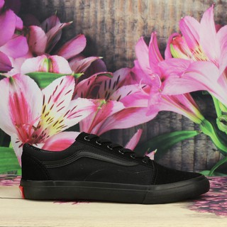 Giày nữ van oldskool vải canvas - jetblack