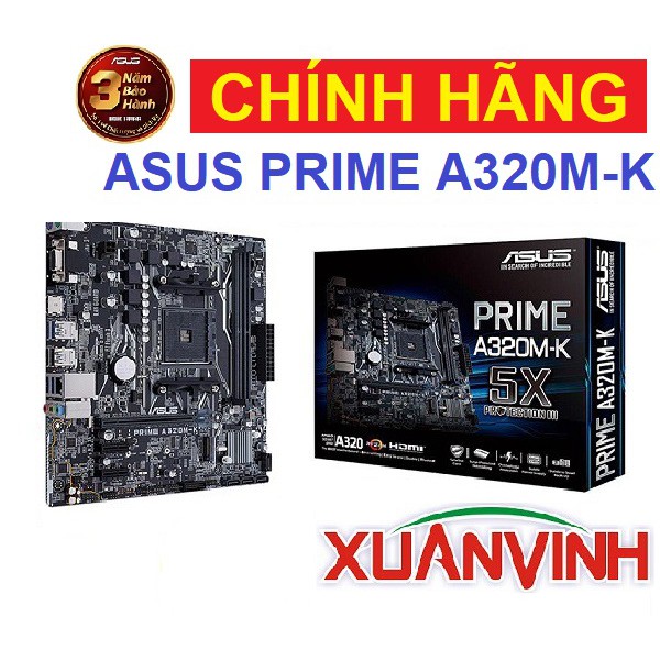 Bo Mạch Chủ ASUS PRIME A320M-K (NEW 100%, CHÍNH HÃNG) | BigBuy360 - bigbuy360.vn
