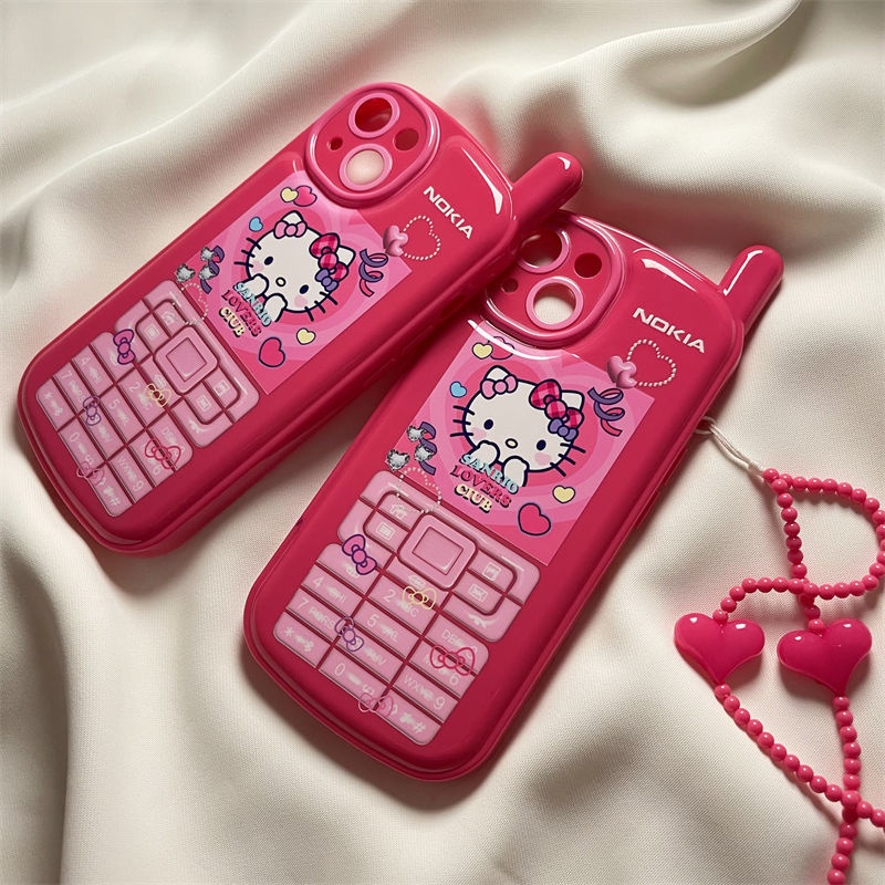 Ốp Điện Thoại Họa Tiết Hoạt Hình hello kitty Dễ Thương Cho iPhone13 iPhone13 / 12promax iPhone 11 xs / xr / xsmax