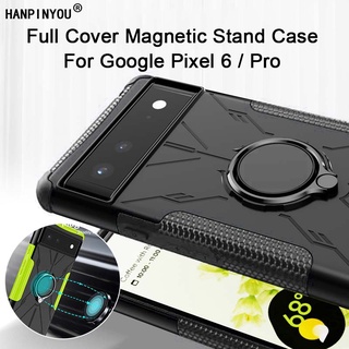 Ốp Điện Thoại PC + TPU Silicon Từ Tính Có Giá Đỡ Cho Google Pixel 6 / Pixel 6 Pro 6A
