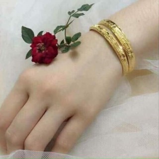Vòng tay mạ vàng 2 chiếc không phai màu