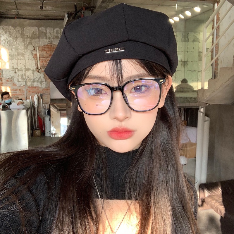 Mũ Beret Màu Đen Phong Cách Thời Trang Vintage Dành Cho Nữ 2022