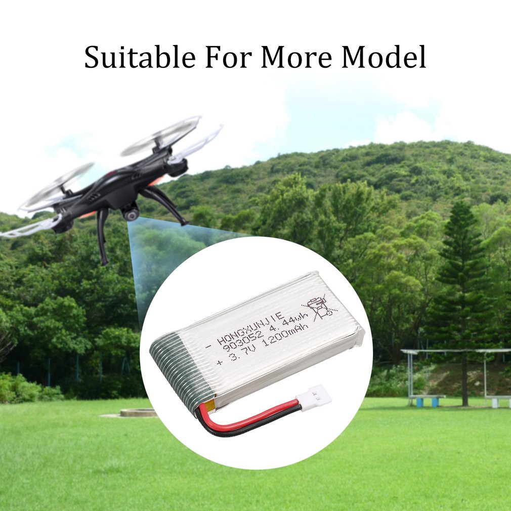 【điều khiển từ xa8/5】5Pcs 3.7V 1200mAh Lipo Battery + Charger for Syma X5SW X5SC M18 H5P RC Drone