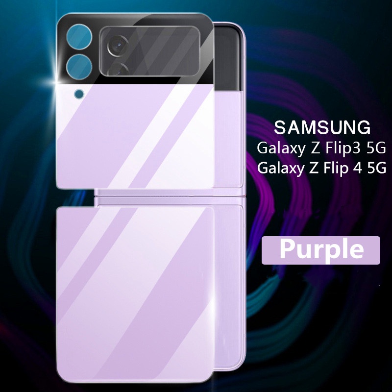 Kính Cường Lực Bảo Vệ Mặt Sau Điện Thoại Samsung Galaxy Z Flip 4 / Z Flip 3