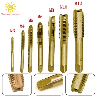 Tap Drill Bits 7pcs Drill Bits Gold M3-M12 Machine Screw Machine Thread