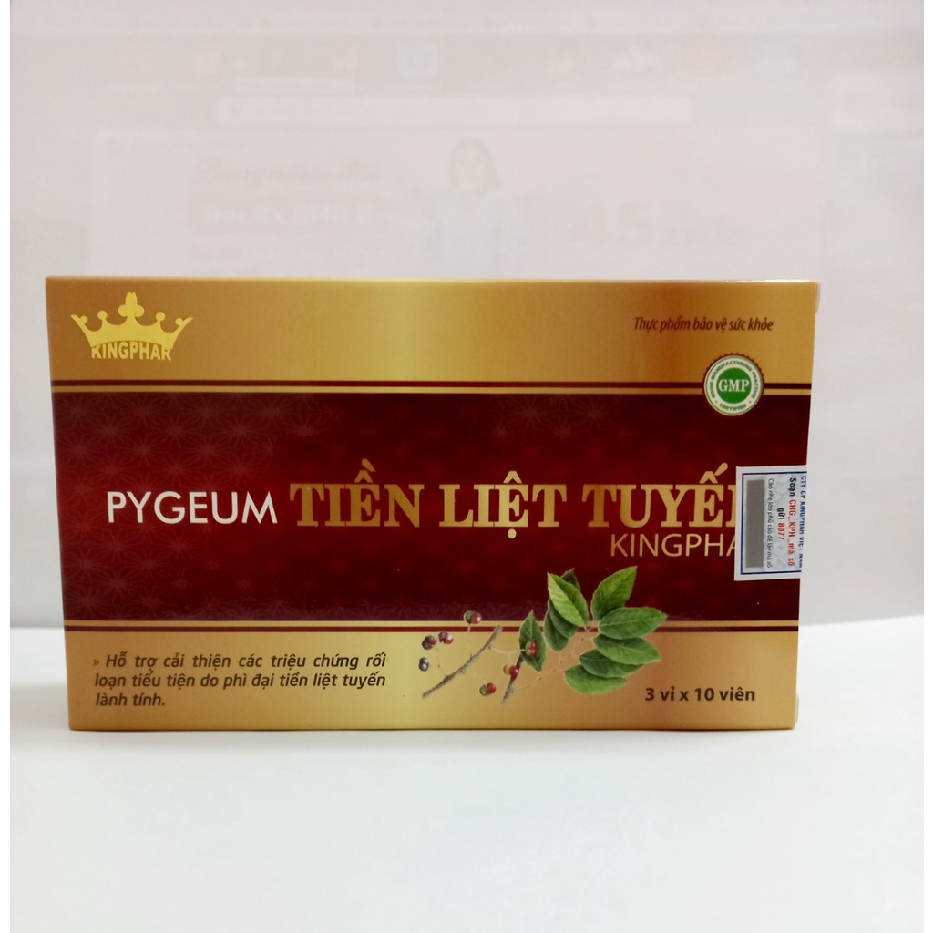 Viên uống Pygeum Tiền liệt tuyến Kingphar -giảm tăng sinh tuyến tiền liệt ,u xơ và phì đại tuyến tiền liệt.