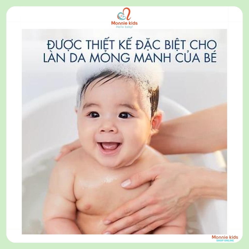 Sữa tắm gội cho bé Cetaphil Baby, nước tắm gội trẻ em 2in1 chiết xuất hoa cúc - Monnie Kids