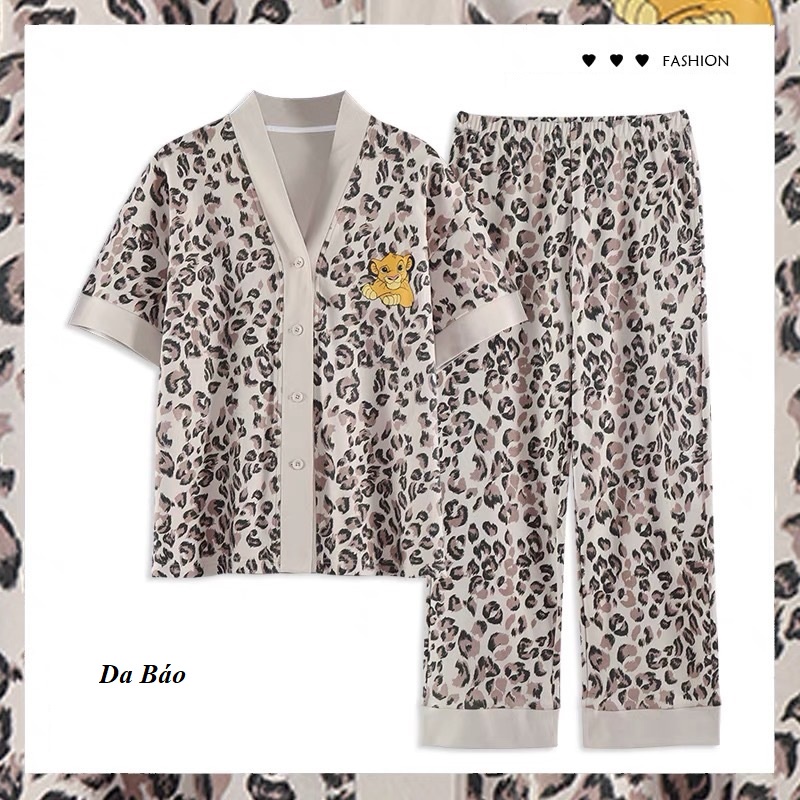 Bộ đồ ngủ nữ, đồ ngủ nữ cadigan mùa hè phong cách nhật BN03