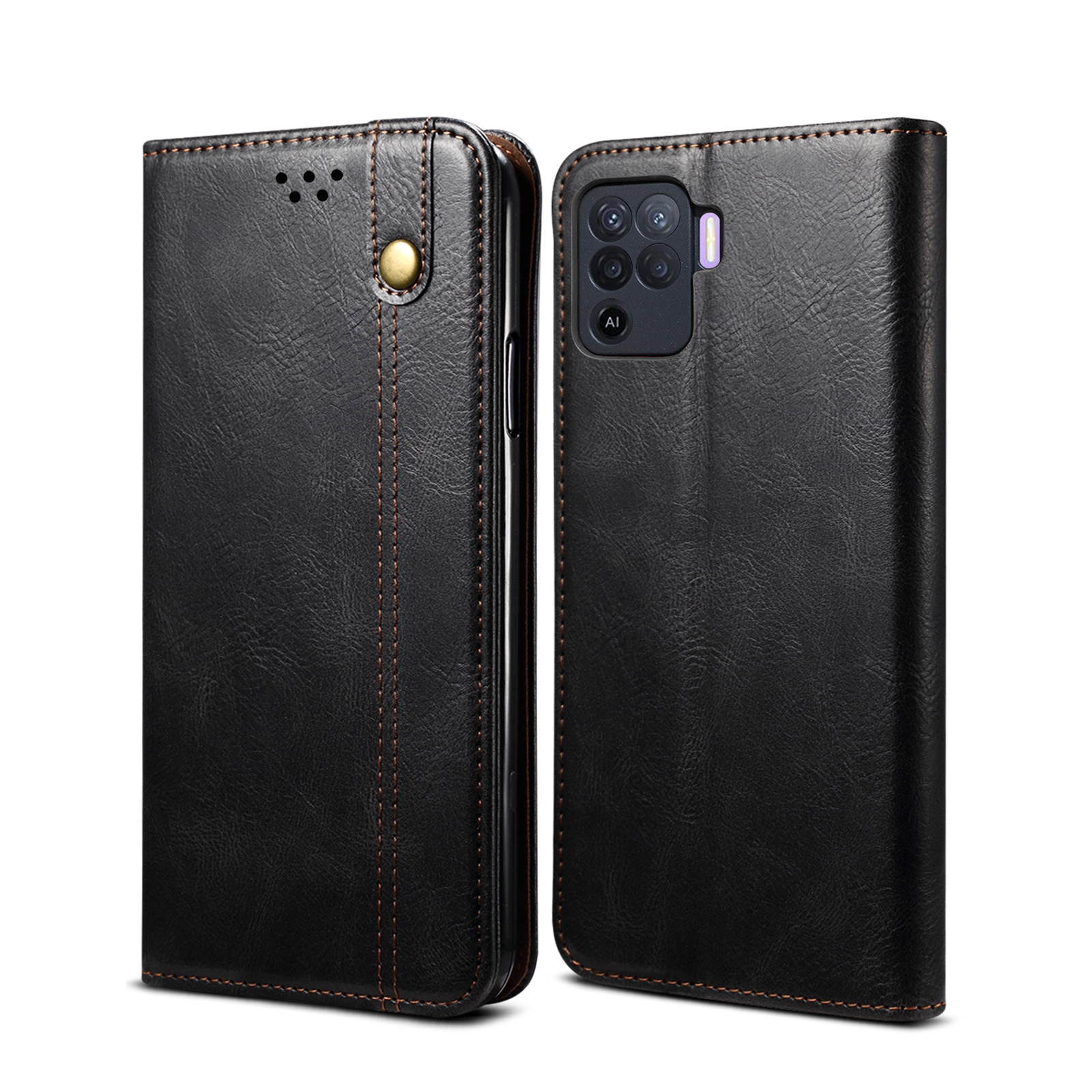 Samsung A12 A32 4G A52 5G A42 A72 S20 FE M51 S21 Plus Note 20 Ultra Case Luxury Credit Card Stand Magnetic Leather Flip Cover