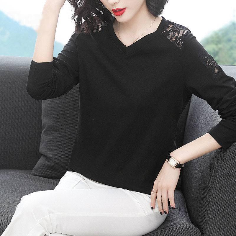 Áo nữ tay dài phối ren plus size