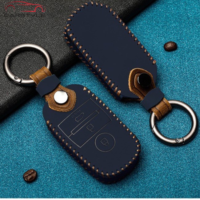 Bao da khóa Hyundai Santafe 2019, Accent,Kona, Santafe 2020 ....ốp chìa khóa carbon cho xe ô tô Mitshubitshi,KIA