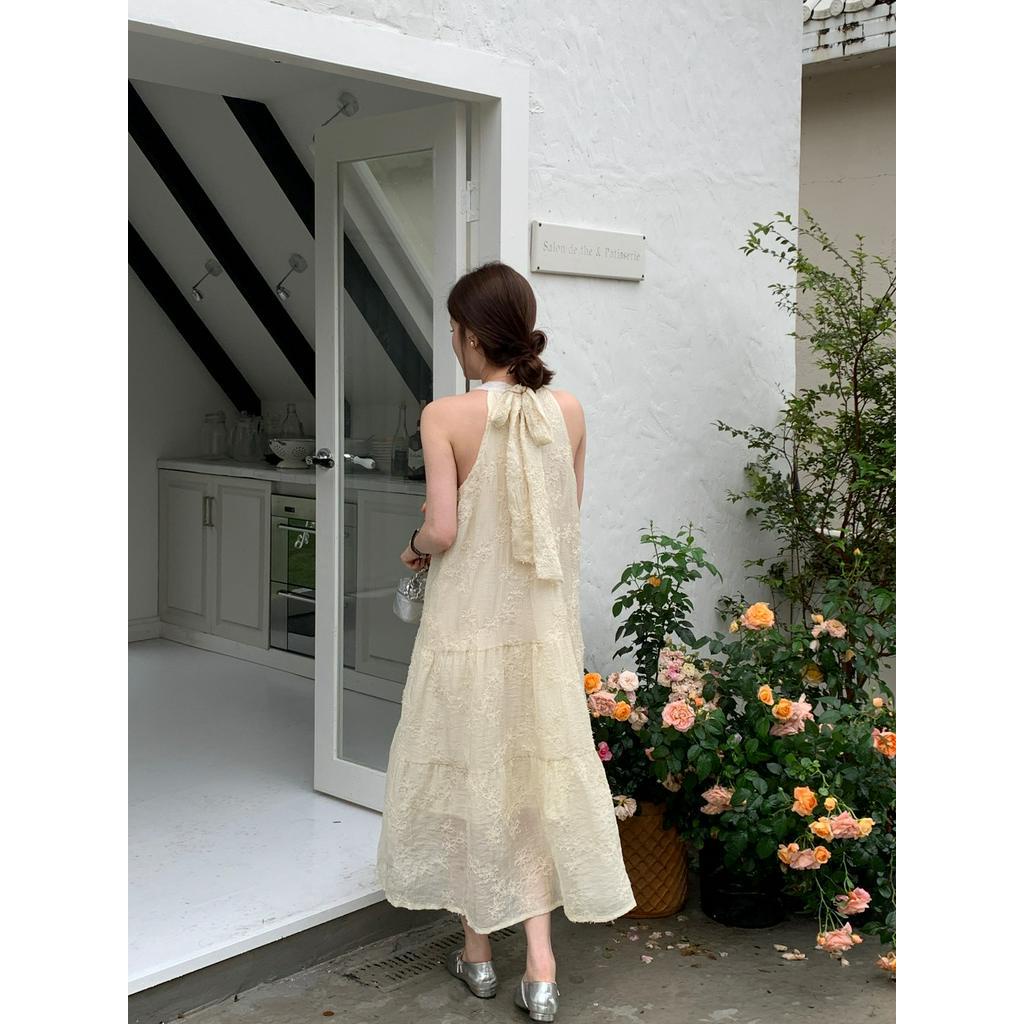 Đầm Hai Dây Thêu Hoa Phong Cách Retro 62352