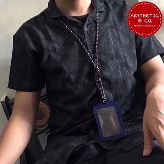 Dây Da Paracord Đeo Thẻ Tên (Màu Đen)
