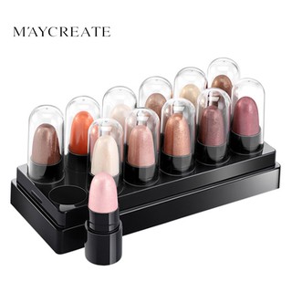 Bộ sáp bóng mắt highlight 12 thỏi maycreate